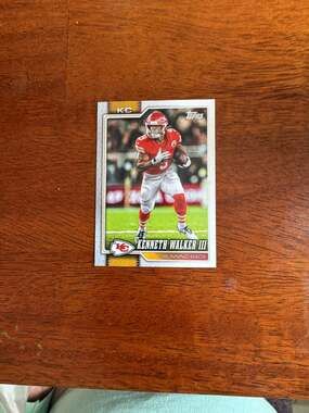 Topps Kenneth Walker III Running Back Kansas City Chiefs Football Card